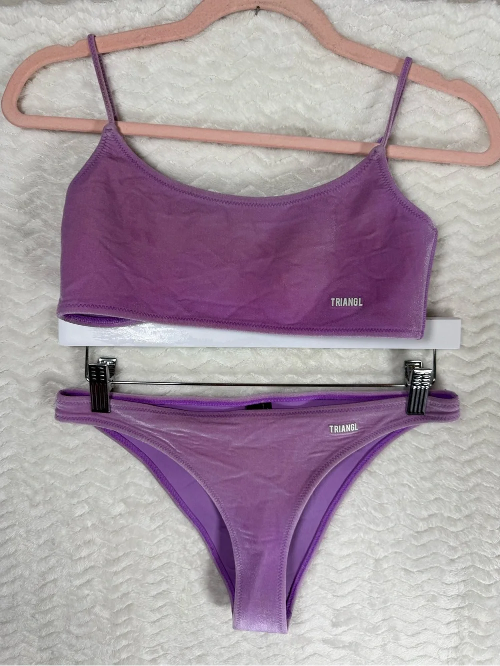 triangl swimwear Lavender Purple Bikini Set